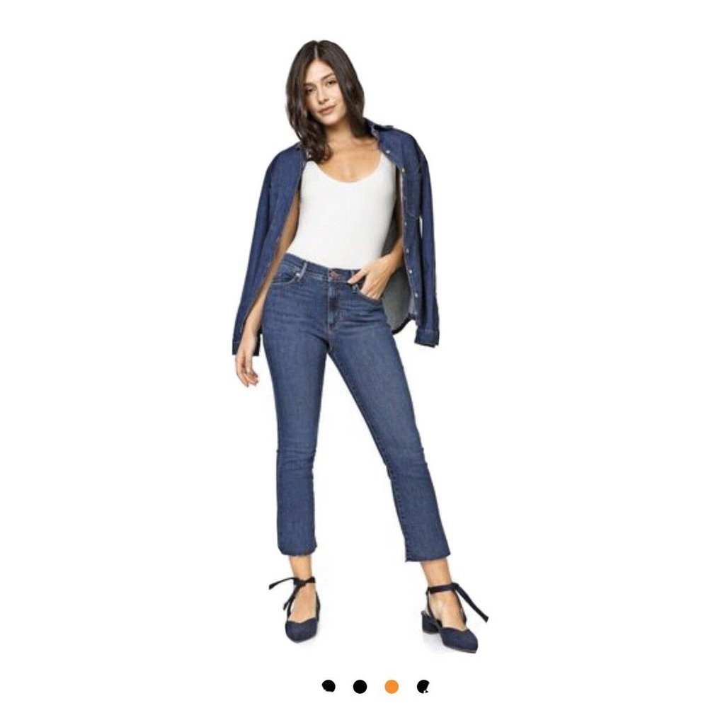 Banana Republic Mid rise crop flare jeans Size 24P